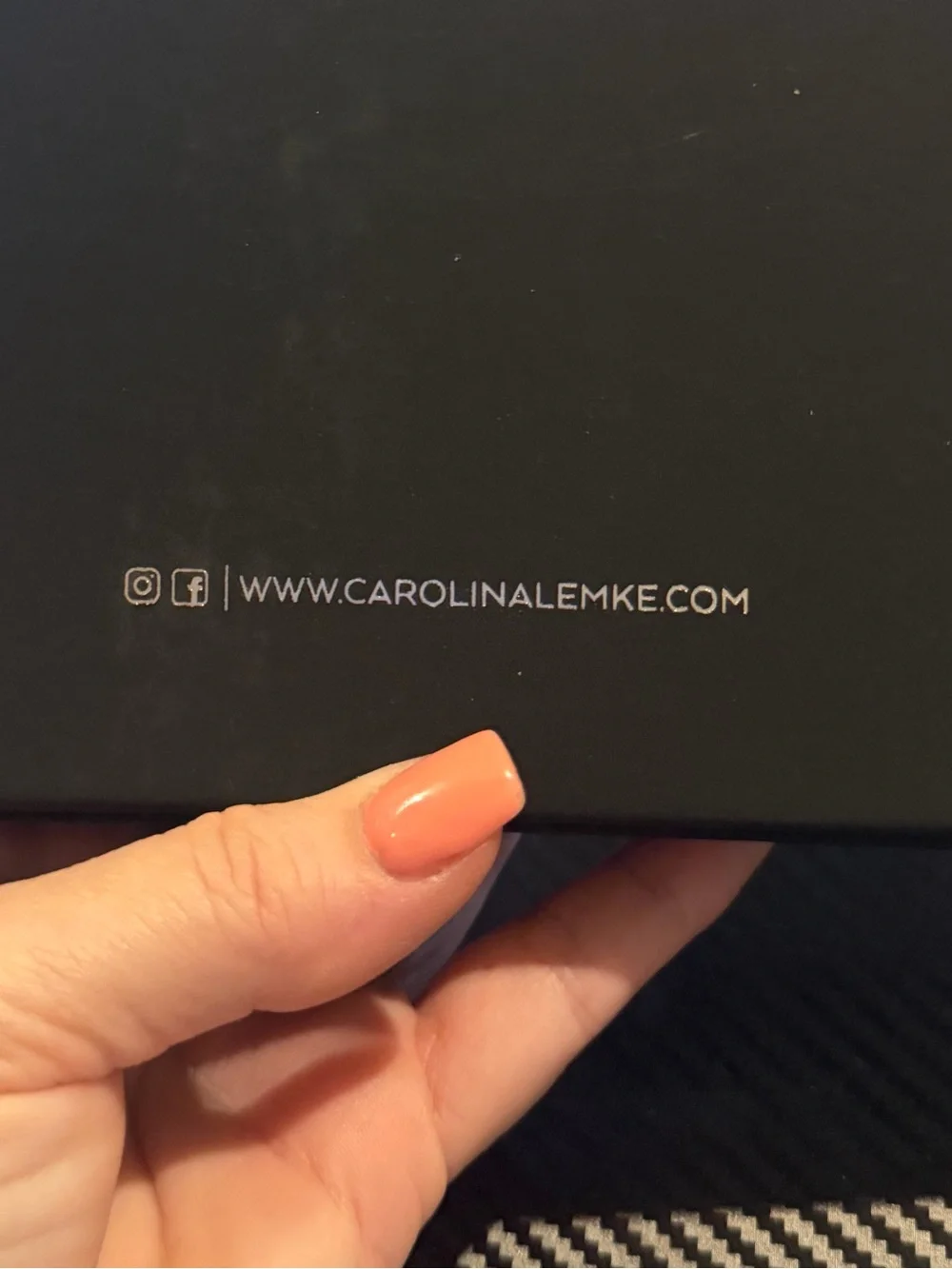 Carolina Lemke Berlin Coco black Oversized Square Sunglasses faux leather case